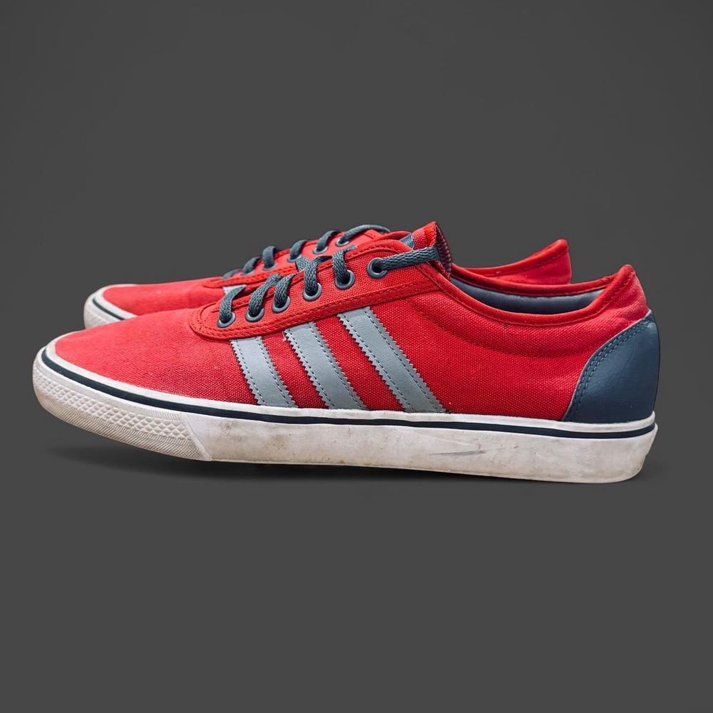 Adi Ease 2 Adidas Red Gray Skater Shoes Men’s 12